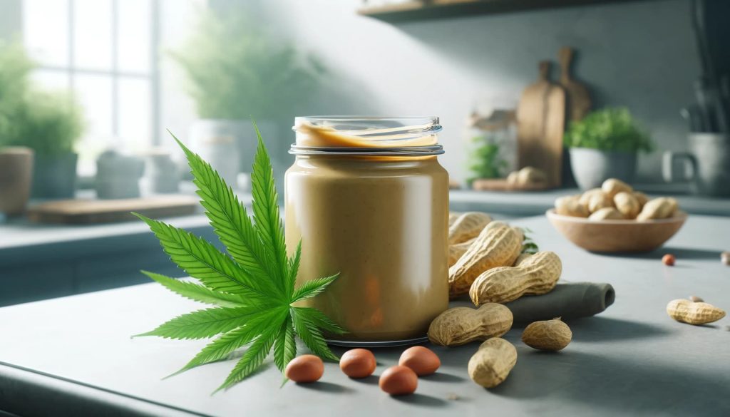 crema di arachidi all'olio di canapa